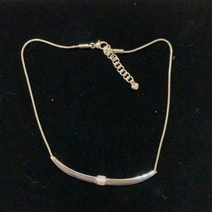 Brighton silver bar necklace